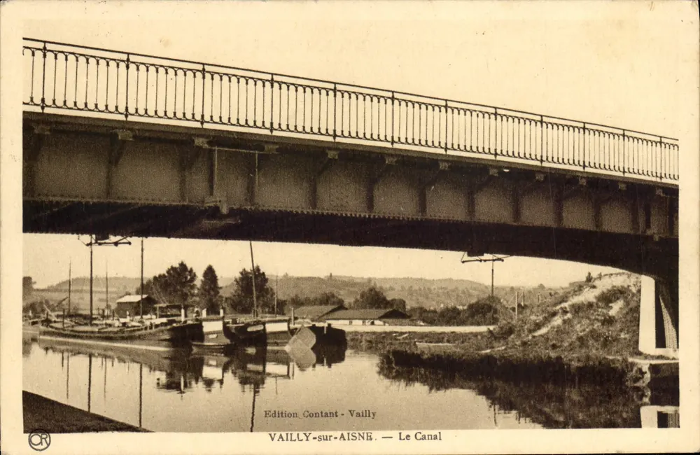 VAILLY-sur-AISNE — Der Kanal — Edition Contant - Vailly - Vorderseite