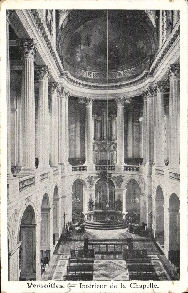 Versailles — Interior da Capela — Editor não identificado, número de série não visível - Frente