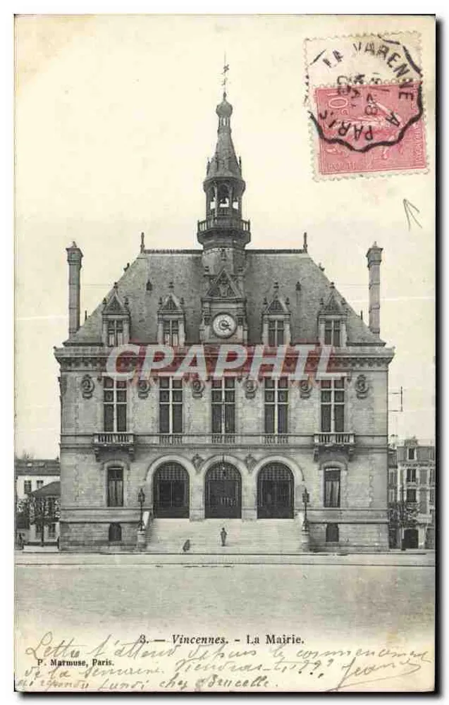 Vincennes - A Prefeitura — P. Martouze, Paris - Frente