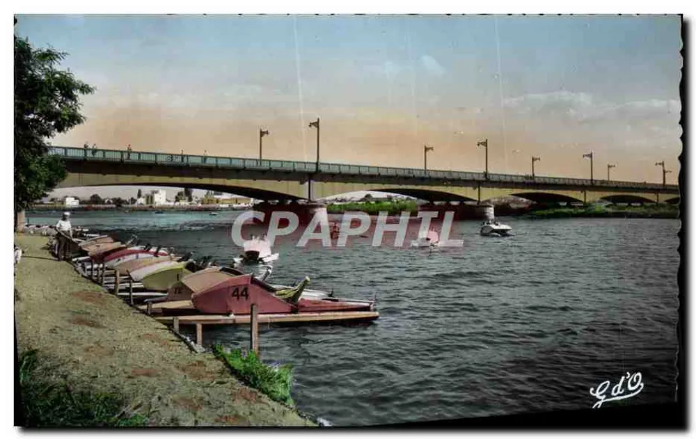 Canottaggio e Pedalò sull'Atlier — Ponte di Bellerive — Edizione G. d'O. (P. de D.) - Recto