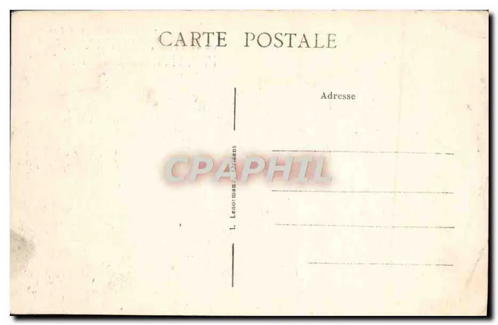 Orléans — A Catedral de Santa Cruz (fachada) — L. Lenormand, Orléans - Verso