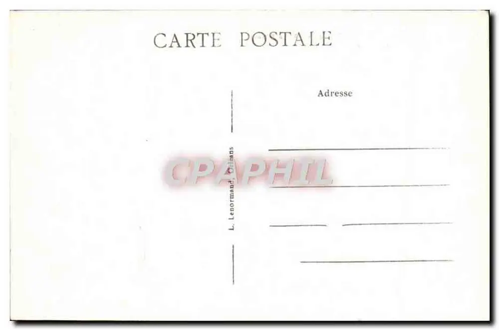 Orléans — Eintritt von Jeanne d'Arc in Orléans — L. Lenormand, n°345 - Rückseite