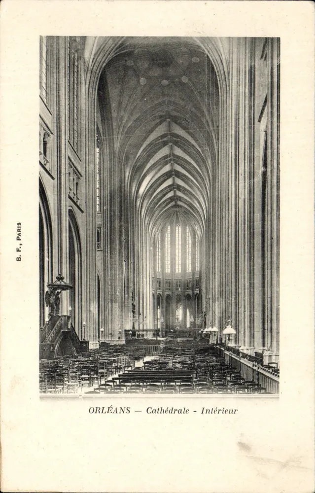 Orléans — Catedral — Interior — B. F., Paris - Frente
