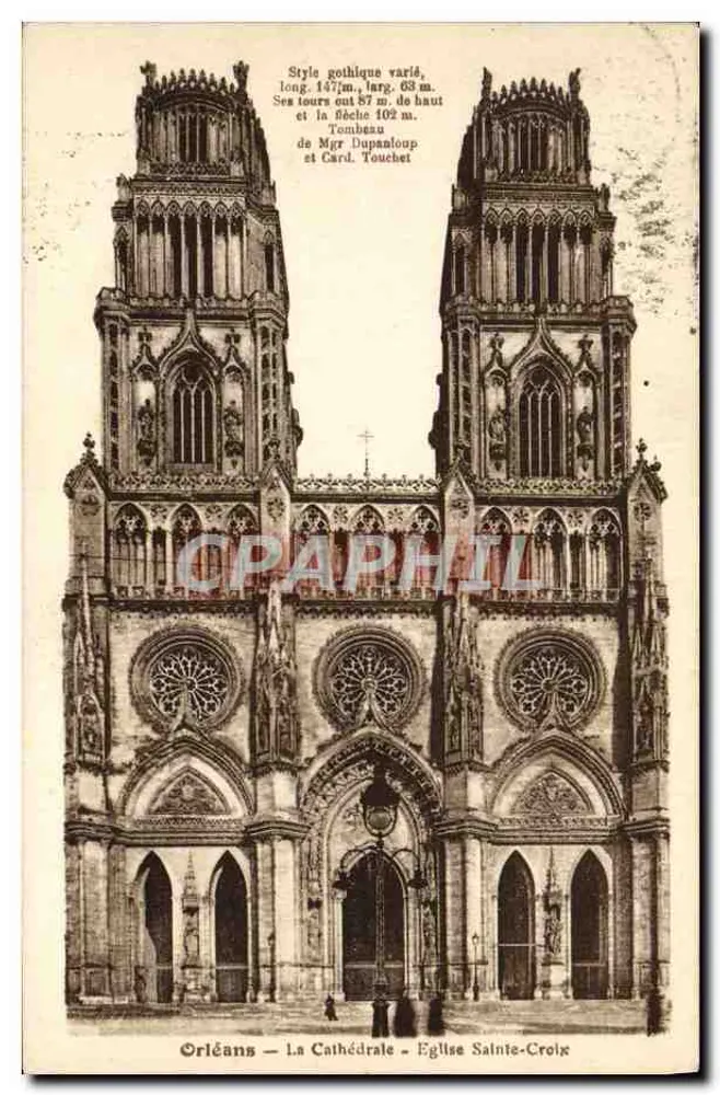 Orléans — Die Kathedrale — Kirche Sainte-Croix - Vorderseite