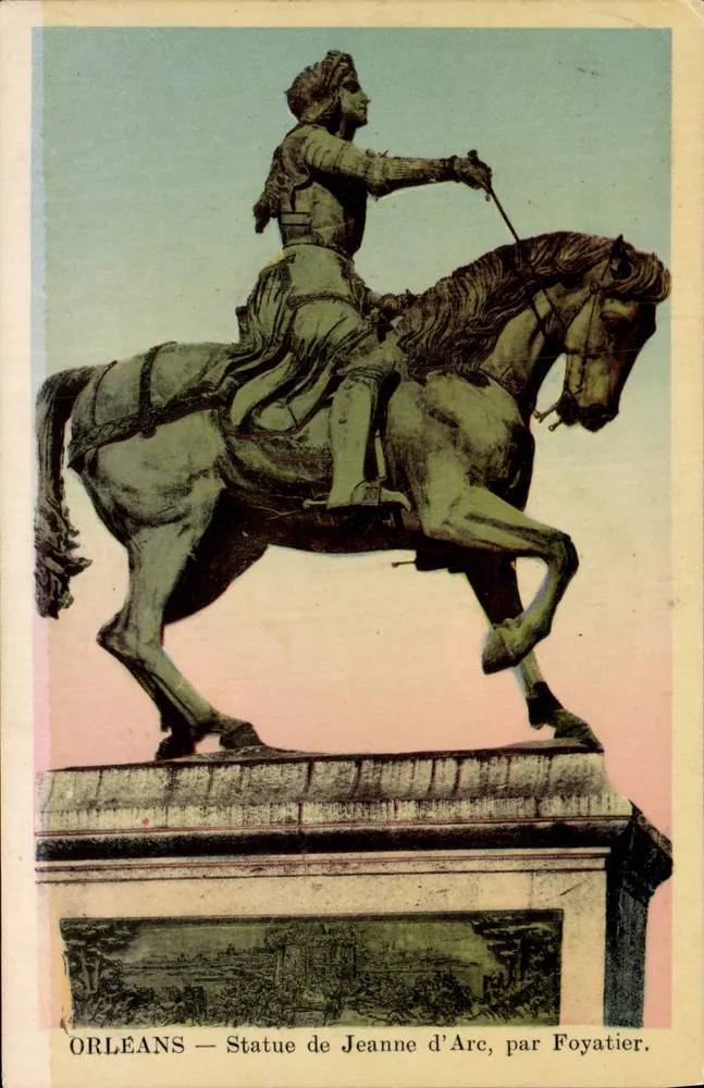 Orléans — Statue de Jeanne d'Arc, par Foyatier - Recto