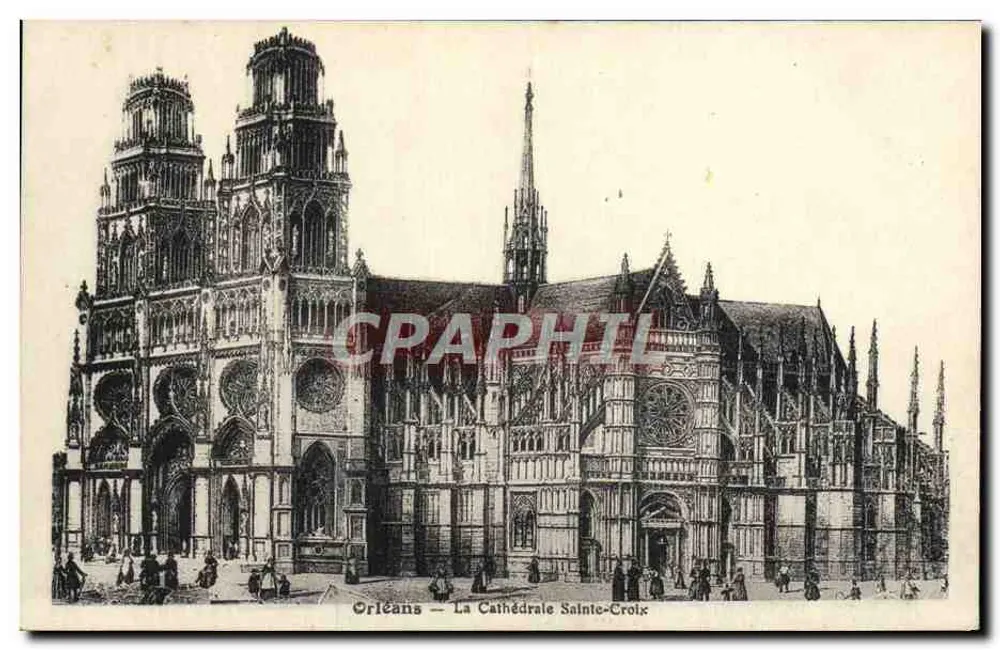 Orléans — A Catedral Sainte-Croix — L. Lenormand, Orléans - Frente