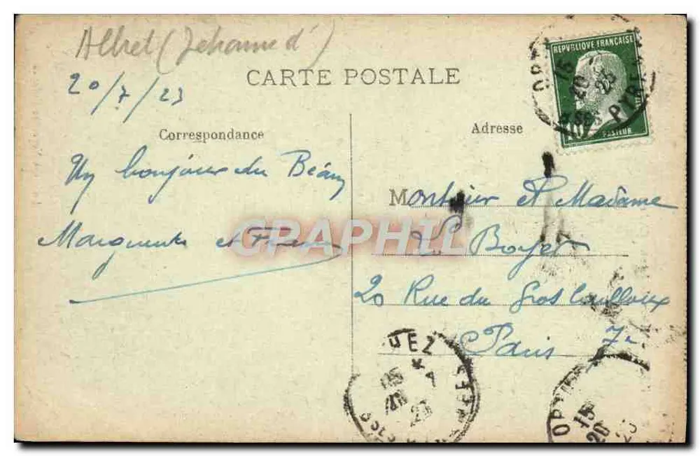 Orthez — Casa de Jeanne d'Albret — Édit. des Nontelles Gaster - Verso