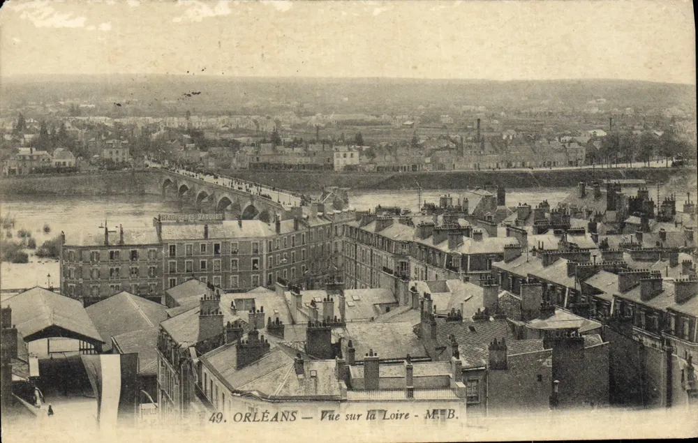 Orléans — Vista sobre a Loire — M.B. — n°49 - Frente