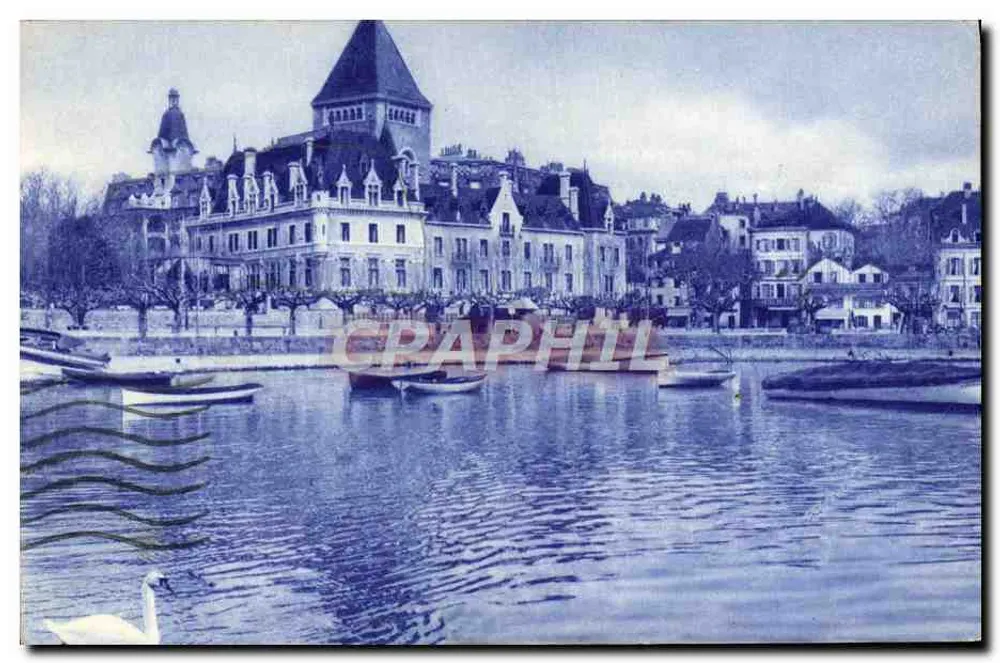 Ouchy-Lausanne — O Castelo — Editor: Ouchy-Lausanne, n° 4137 - Frente