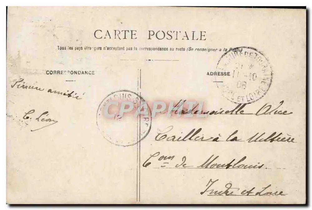 Ich möchte von deinem Hals pflücken — Liebesgedicht — Paris, n°424 - Rückseite