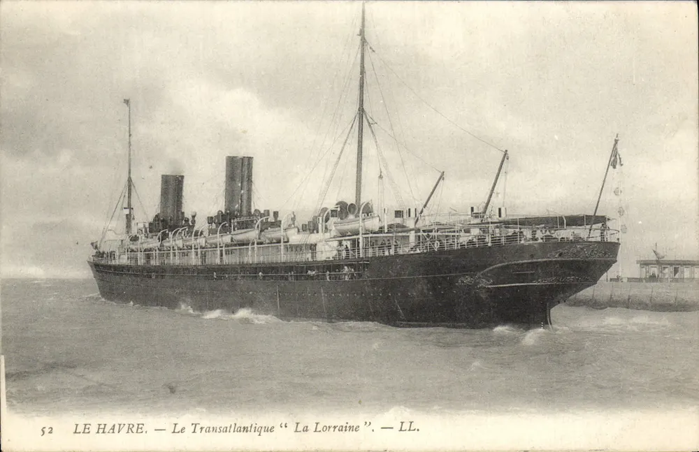 Le Havre — Das Transatlantikschiff "La Lorraine" — LL. — Nr. 52 - Vorderseite
