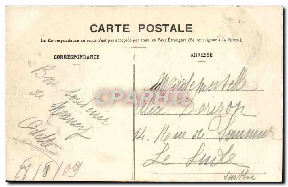 Nancy - Porta Désilles (1785) erguida em homenagem ao Nascimento do Dauphin, filho de Luís XVI — Imprimeries Réunies, Nancy - Verso