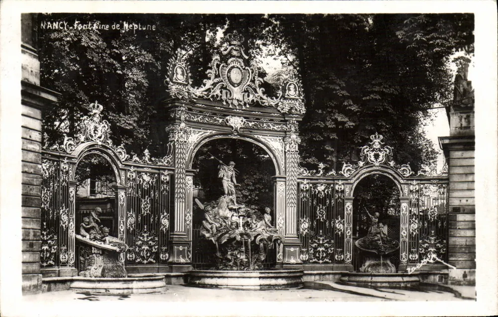 Nancy - Fonte de Netuno — Edição de Arte Vécoeder, Nancy - Frente