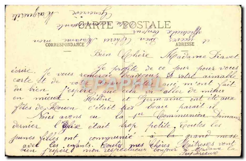 Ehrung des Knieens — Erinnerung an das normannische Jahrtausend — Fot. A. Lavergue, Vernou - Rückseite