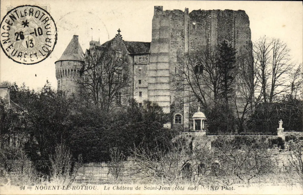 Nogent-le-Rotrou — Schloss Saint-Jean (Südseite) — ND Phot. - Vorderseite