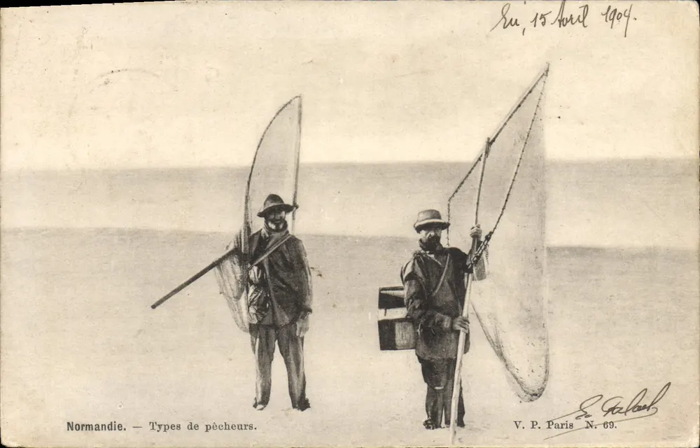 Normandia — Tipos de pescadores — V.P. Paris N. 69 - Frente