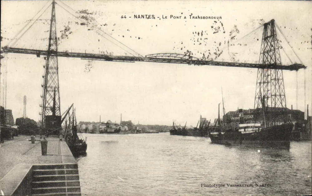 NANTES - O Ponte de Transbordo — Fototipia Vassellier, Nantes - Frente