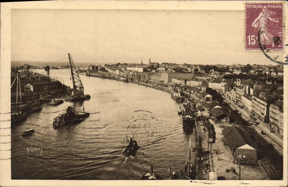 Nantes — Vista geral - Chantiers de Constructions — Les Éditions d'Art YVON, Paris - Frente