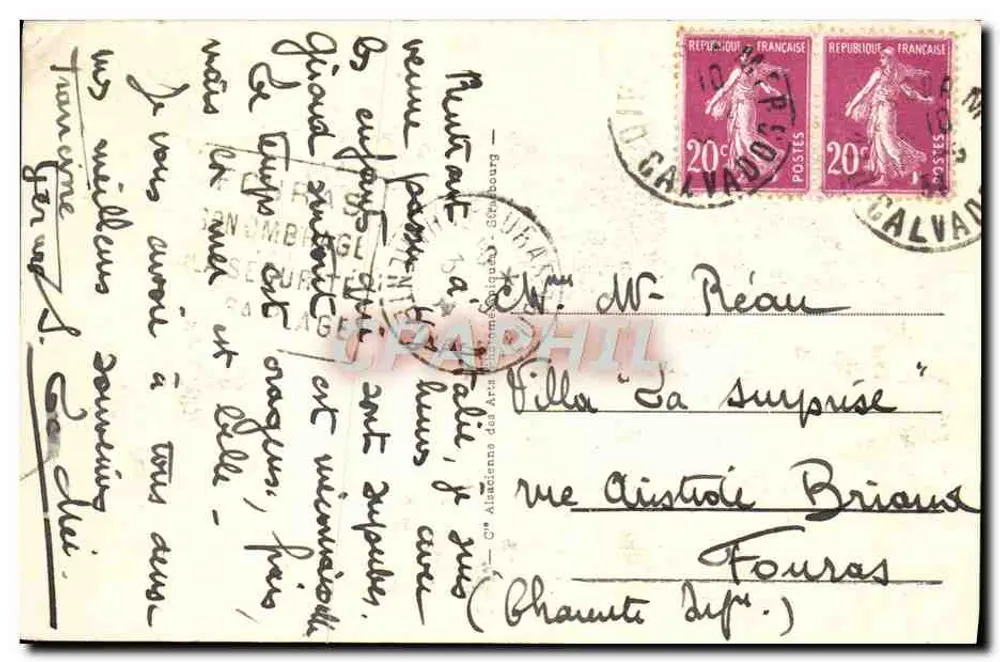 Cabourg - Le Grand Hôtel und die Plage — Verleger A.R.C. n° 137 - Rückseite