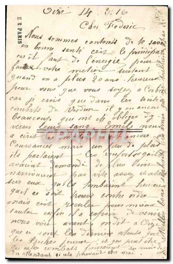 Piloto de avião — com pomba — editor PHEBUS n°3153 - Verso