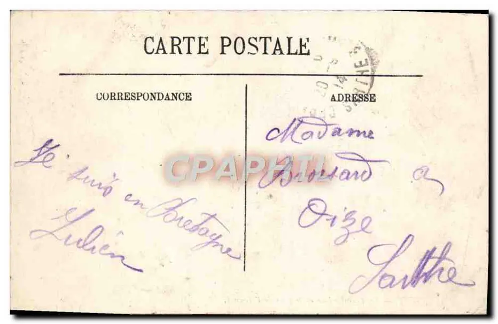 BREST — Der Transbordeur und der Hintergrund des Arsenal — Grand Bazar, Brest, Nr. 405 - Rückseite