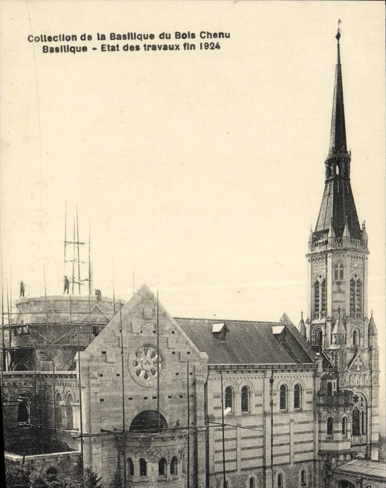 Basilika von Bois-Chenu — Zustand der Arbeiten Ende 1924 — Basilika Sammlung - Vorderseite