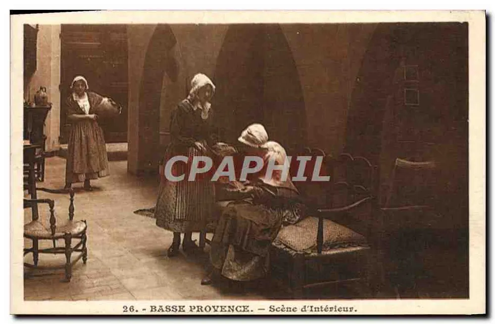 Basse Provence — Cena de Interior — Rotten e Munier, Éditions d'Art, Nice - Frente