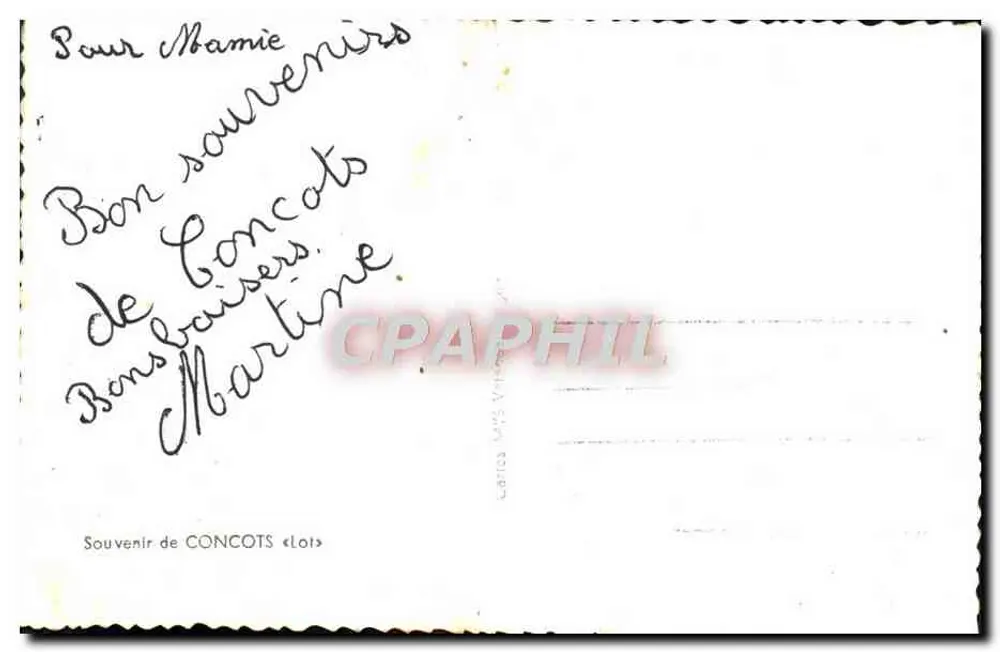 Concots — vista da localidade — editor C. V. L. (Lote) - Verso