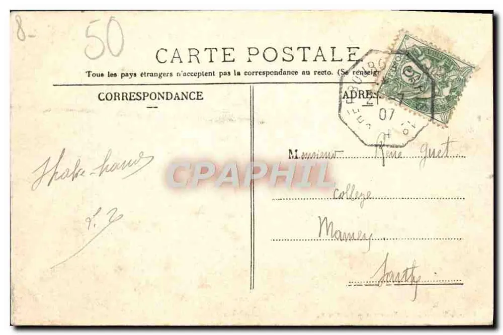 Cherbourg — Quai Caligny und der Bassin à Flot — Edition Maison Ratti, Nourreautés, Cherbourg - Rückseite