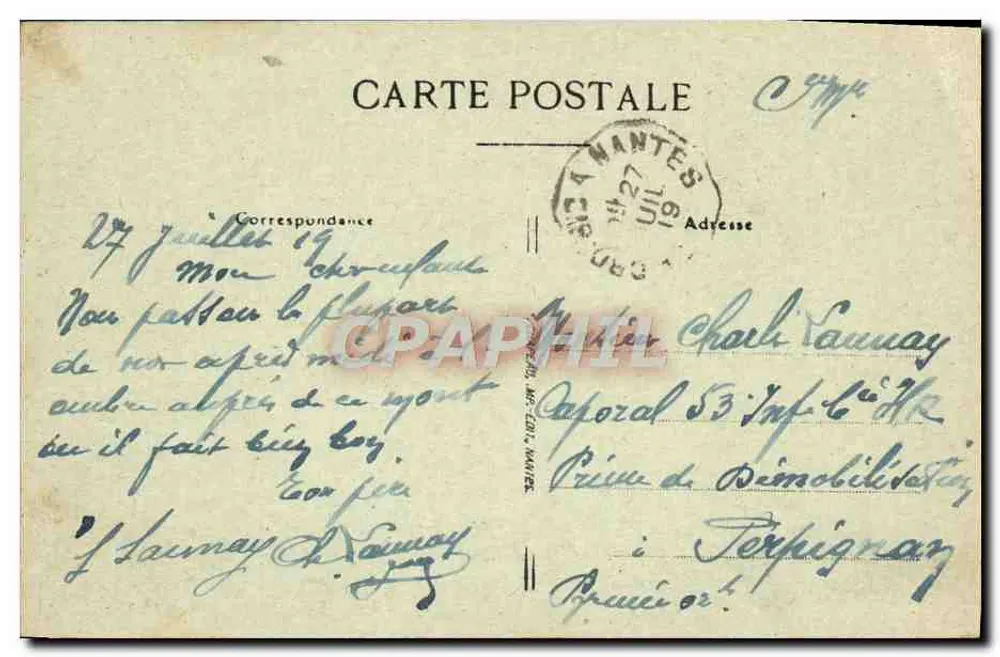 Le Croisic (Loire-Inf.) — O Belvedere do Mont-Esprit — Visé, Nantes, C. 413 - Verso
