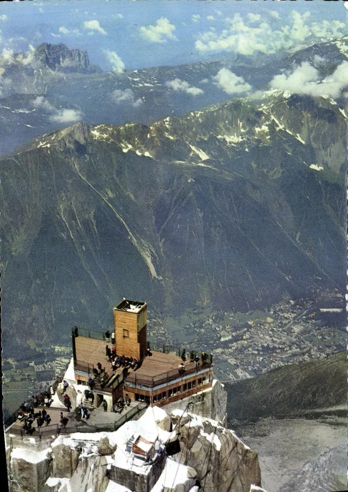 Aiguille du Midi — Aussicht von der 2. Spitze — Ausgabe von JANDOL - Vorderseite