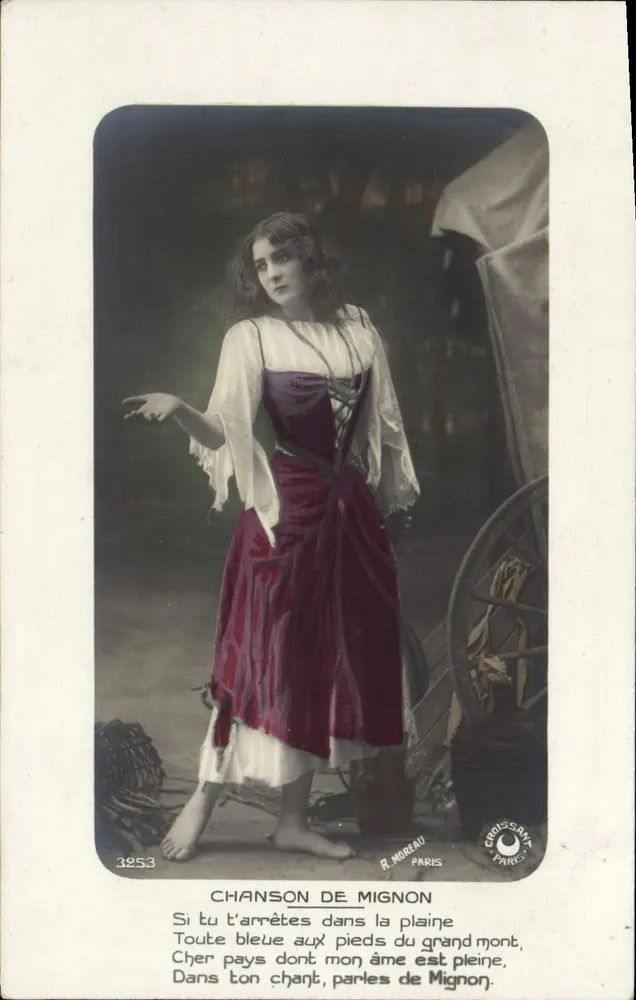 Canção de Mignon — R. Moreau, Paris, n°3253 - Frente