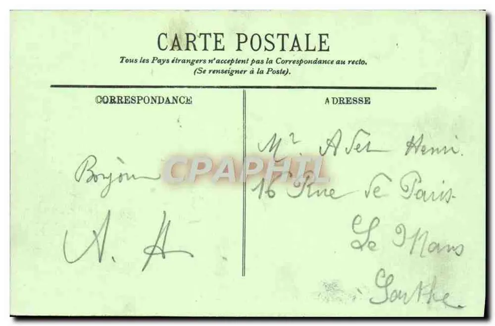 Cancale — Abfahrt zur Muschelfischerei — LL. - Rückseite