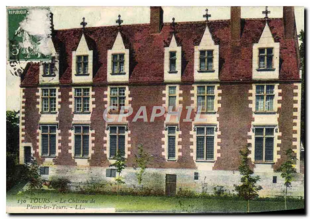 Plessis-les-Tours — O Castelo de Plessis-les-Tours — LL. - Frente