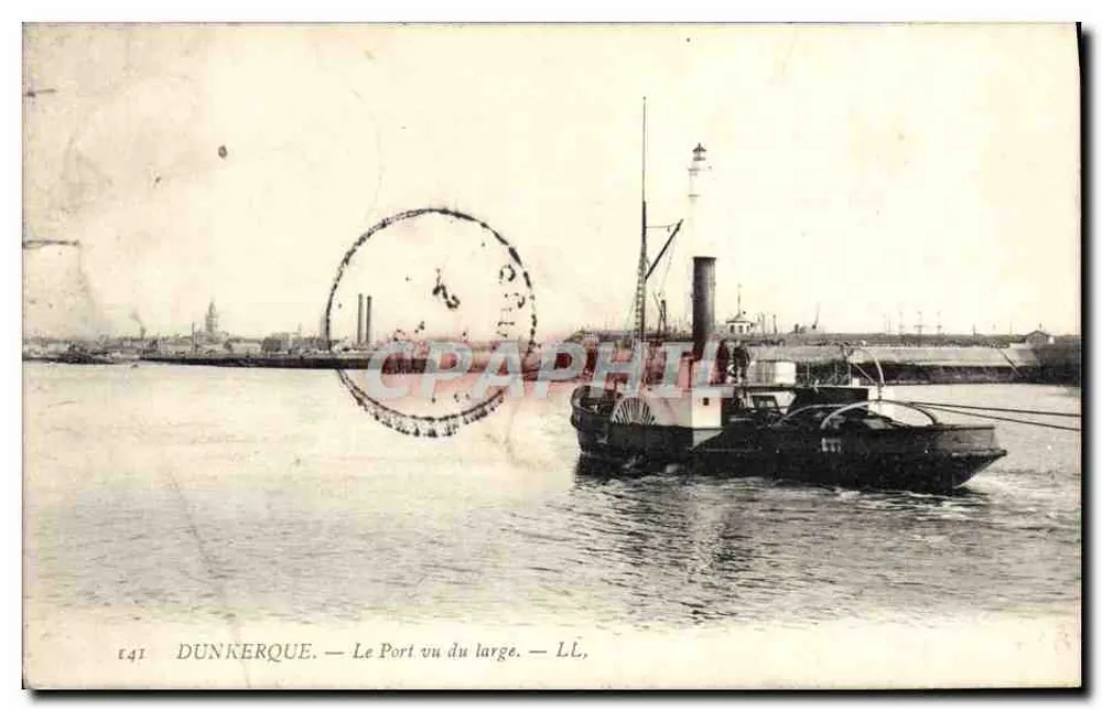 Dunkerque — O Porto visto do largo — LL - Frente