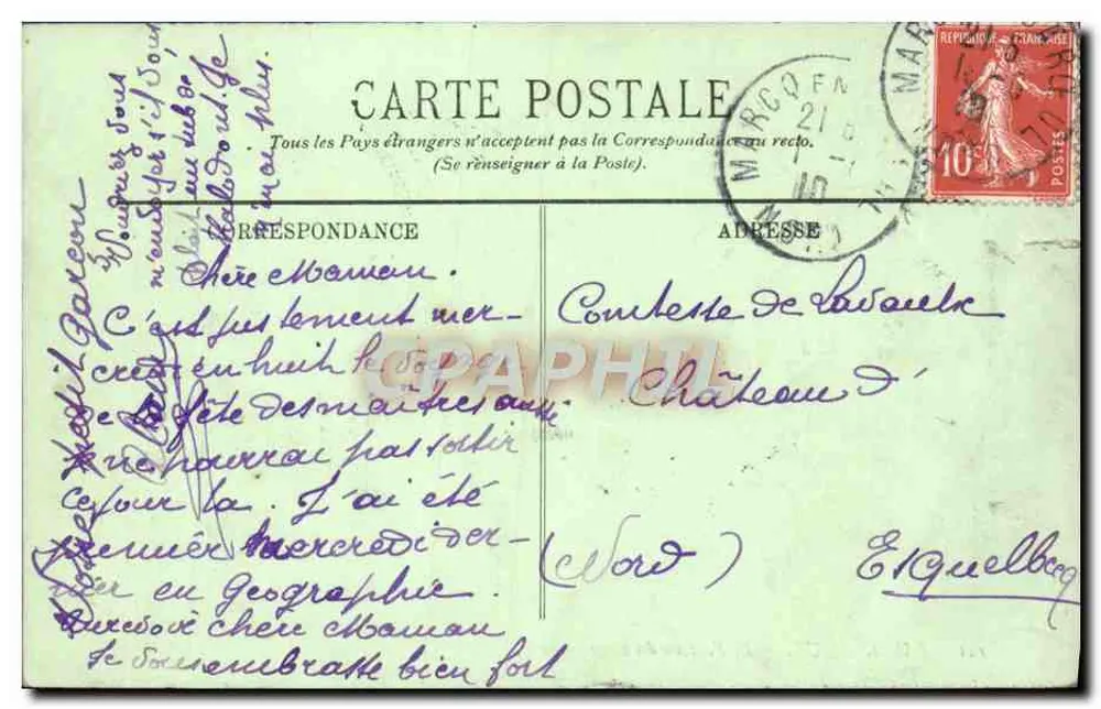 Dunkerque — O Porto visto do largo — LL - Verso