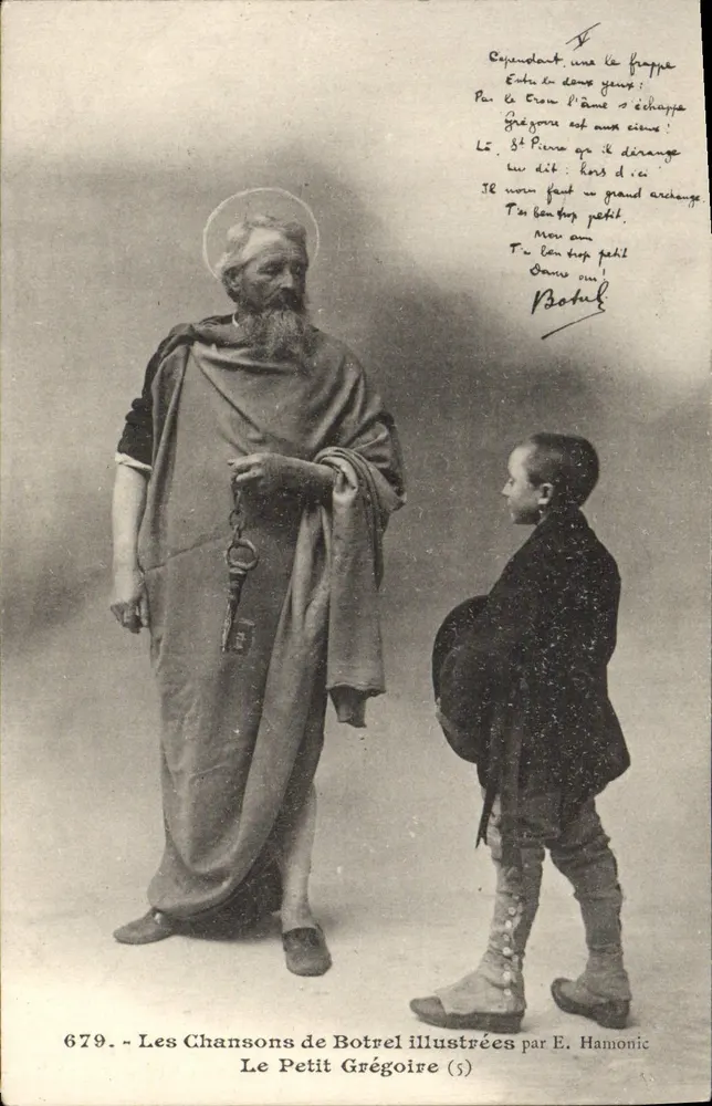 São Gregório — O Pequeno Gregório — As Canções de Botrel ilustradas por E. Hamonic (n°679) - Frente