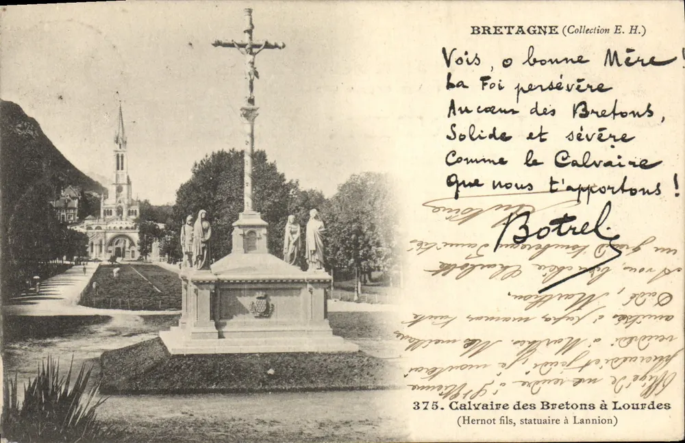 Calvário dos Bretões em Lourdes — Bretagne (Coleção E.H.) - Frente