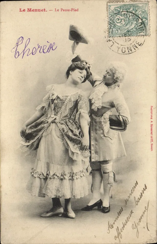 Der Menuet — Der Passe-Pied — Fotograf A. Berneant & Cie, Nancy - Vorderseite