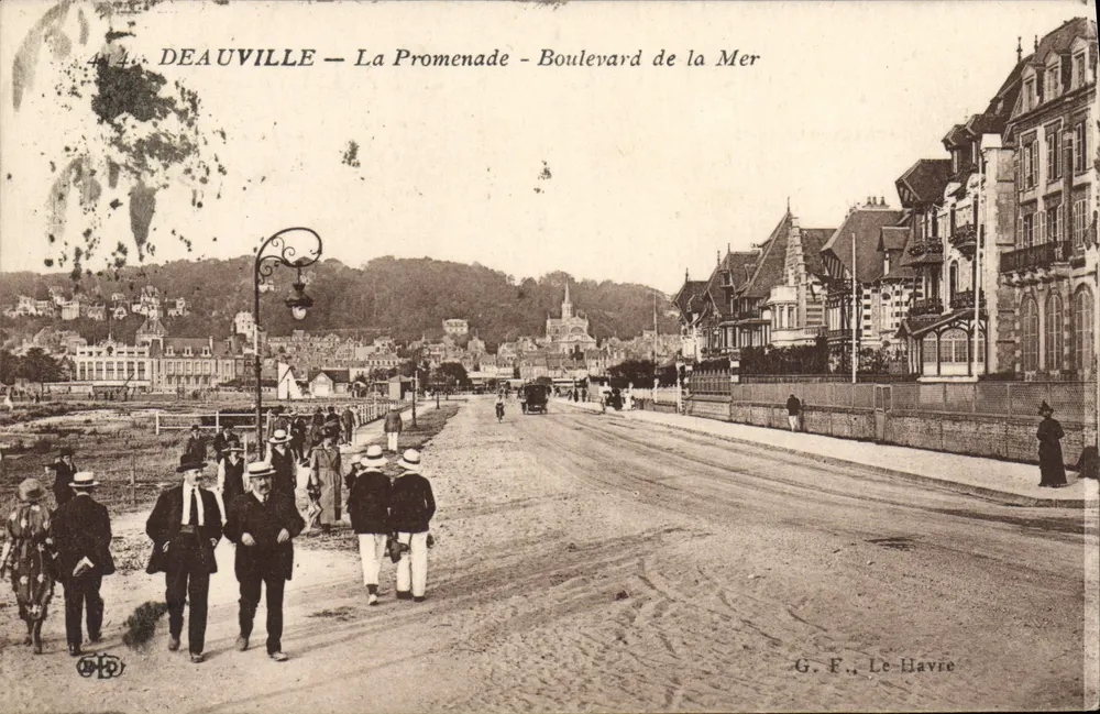 Deauville — Die Promenade - Boulevard de la Mer — G. F. Le Havre - Vorderseite