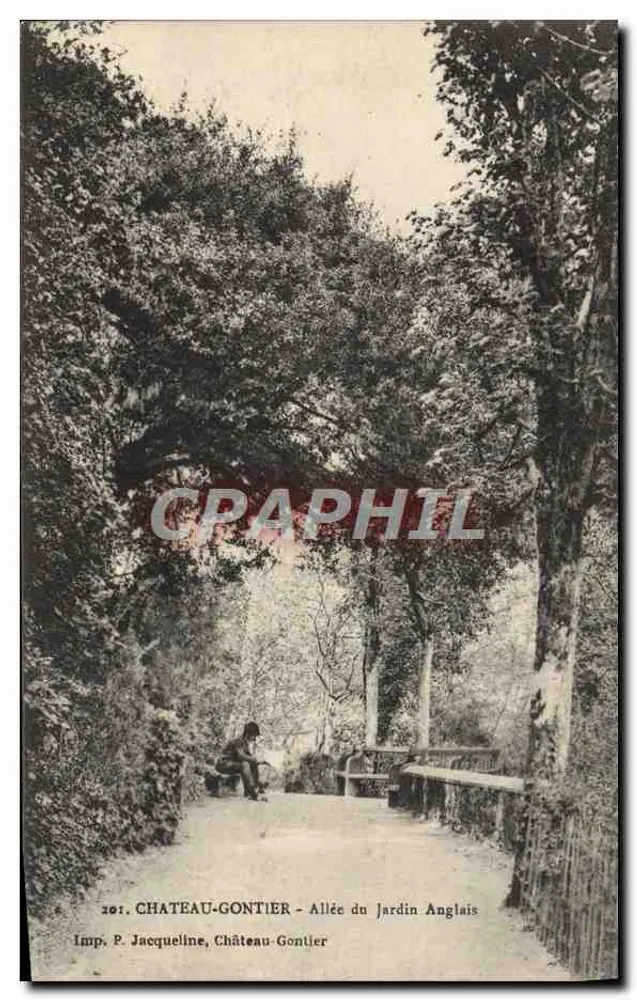 Château-Gaontier — Allée du Jardin Anglais — Imp. P. Jacquelina, Château-Gontier - Vorderseite