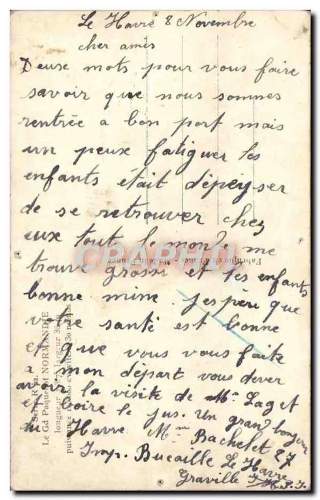 O Grand Paquebot « NORMANDIE » — Série R. 52 — Editor Éditions de la Poste - Verso