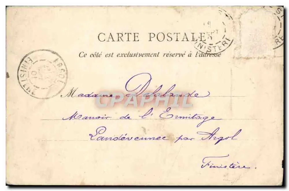 Bateau de guerre — Le cuirassé Iéna en mer — Éditeur A. Bougault, phot. sur nég. n° 18 - Verso