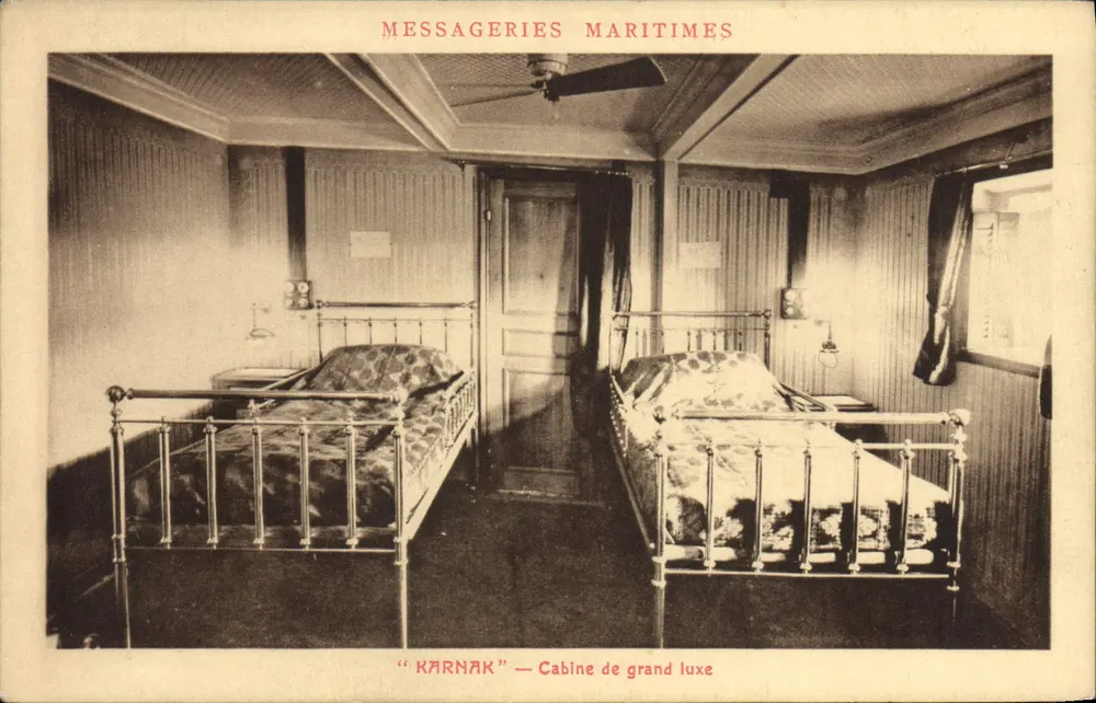 Erste-Klasse-Kabine — "KARNAK" — Messageries Maritimes - Vorderseite