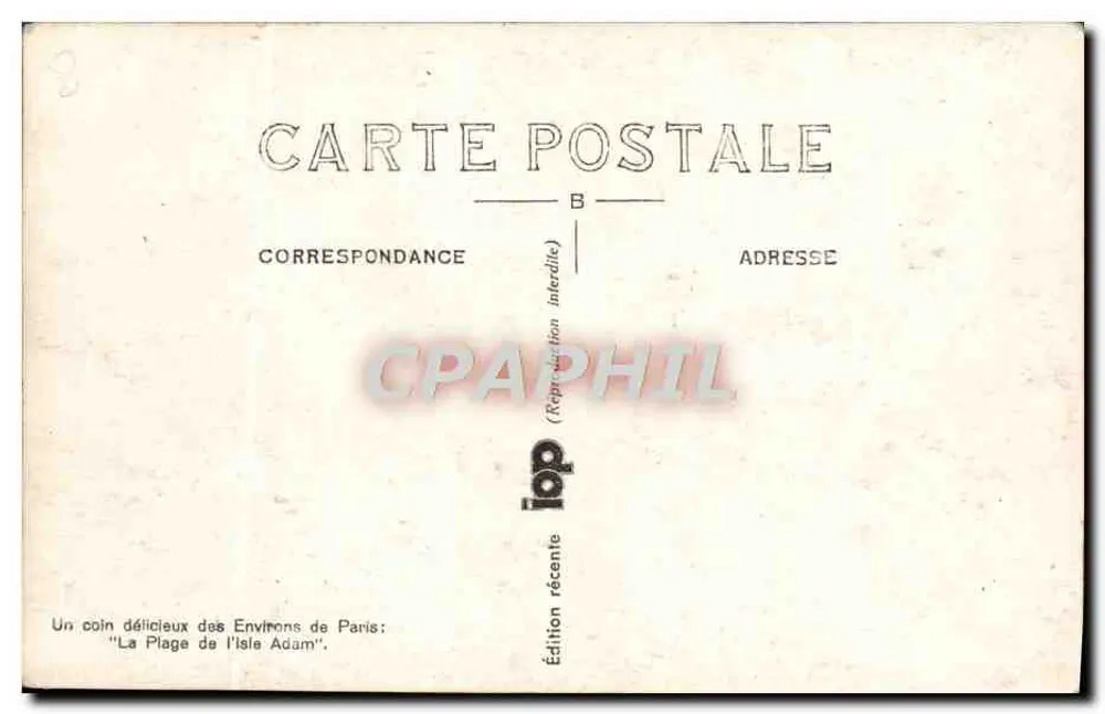 Cuirassé PROVENCE — Edição recente — Edição de l'Isle Adam - Verso