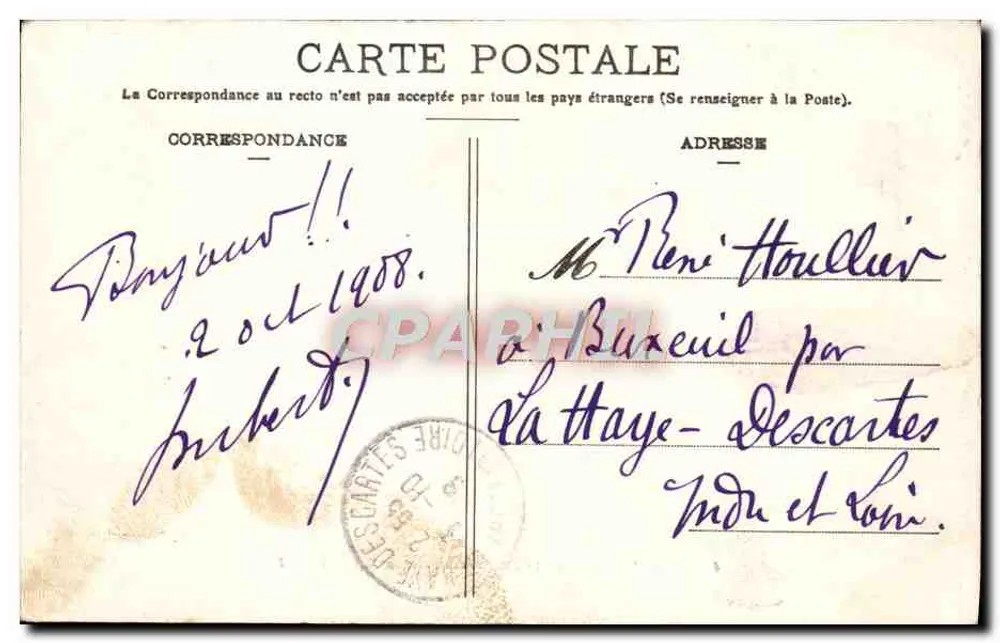 Die "Liberté", 15.000-Tonnen-Kreuzer — A. Bougault — n° 411 - Rückseite