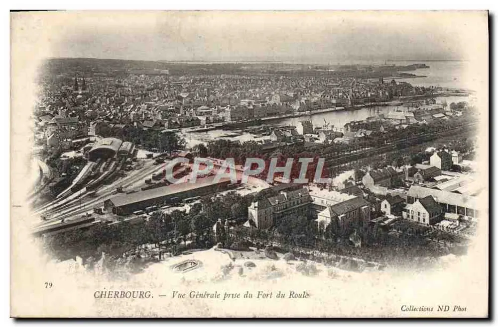 Cherbourg — Allgemeiner Blick vom Fort du Roule — Collections ND Phot - Vorderseite