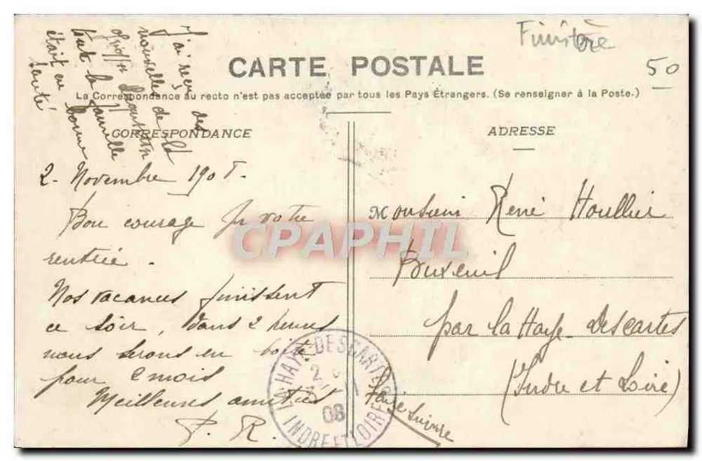 Concarneau — Ein Spiel mit drei-Seven — Quimper, Nr. 1172 - Rückseite