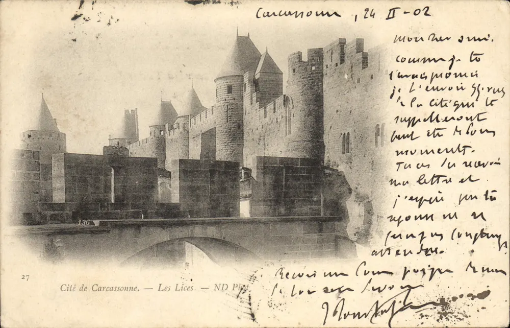 Cidade de Carcassonne — Les Lices — ND Pla - Frente