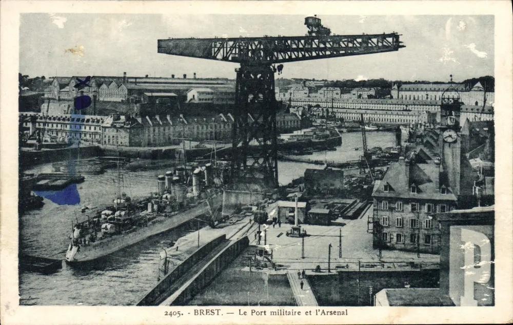 BREST — Militärbahnhof und Arsenal — Edition La Cigugne, Nantes - Vorderseite